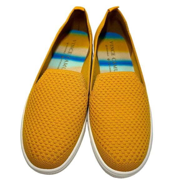 Vince Camuto Cabreli Washable Sneaker Knit Yellow Women 5.5M/36 NWB Breathable - Picture 5 of 9